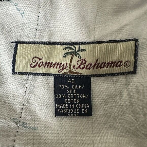 Tommy Bahama Dress Pants Mens 40 (38x29) Black Silk Pleated High Rise‎ Adult - Picture 2 of 9